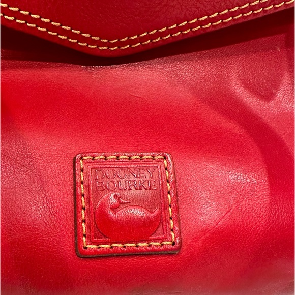 Dooney Bourke red leather shoulder bag - Picture 2 of 10